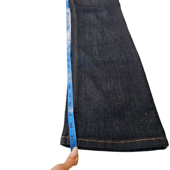 NYDJ Marilyn Straight leg Dark Wash Jean's Pants size 4 - Picture 12 of 13